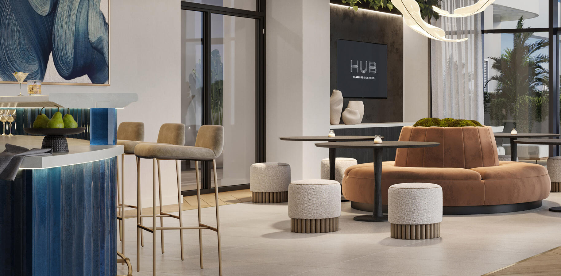 Salón para residentes y sala de diversion