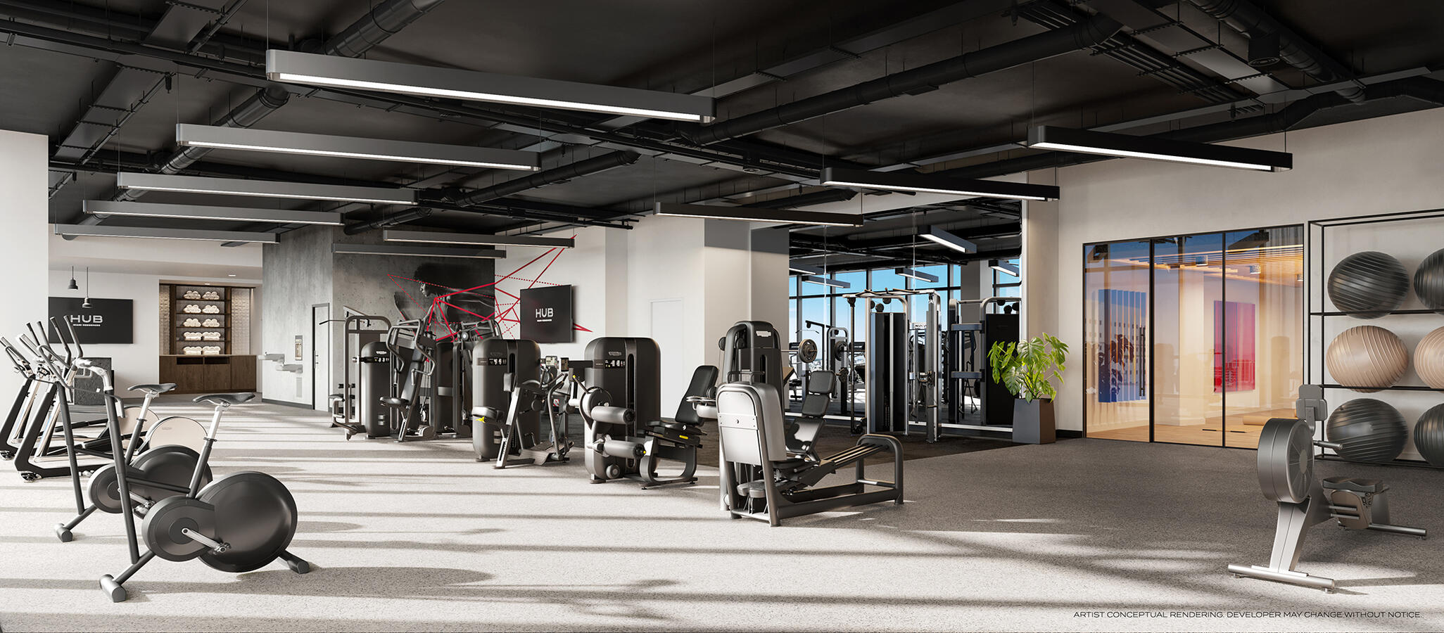 Gimnasio de las oficinas