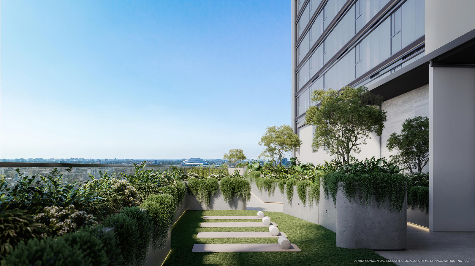 Jardín para practicar yoga