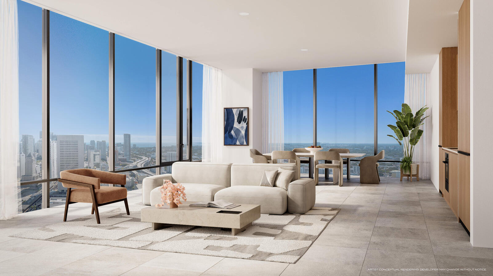 Sala de estar contemporanea